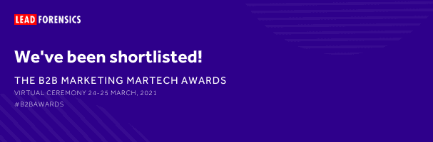 Lead Forensics leads the B2B Marketing Martech Awards shortlist in 2021