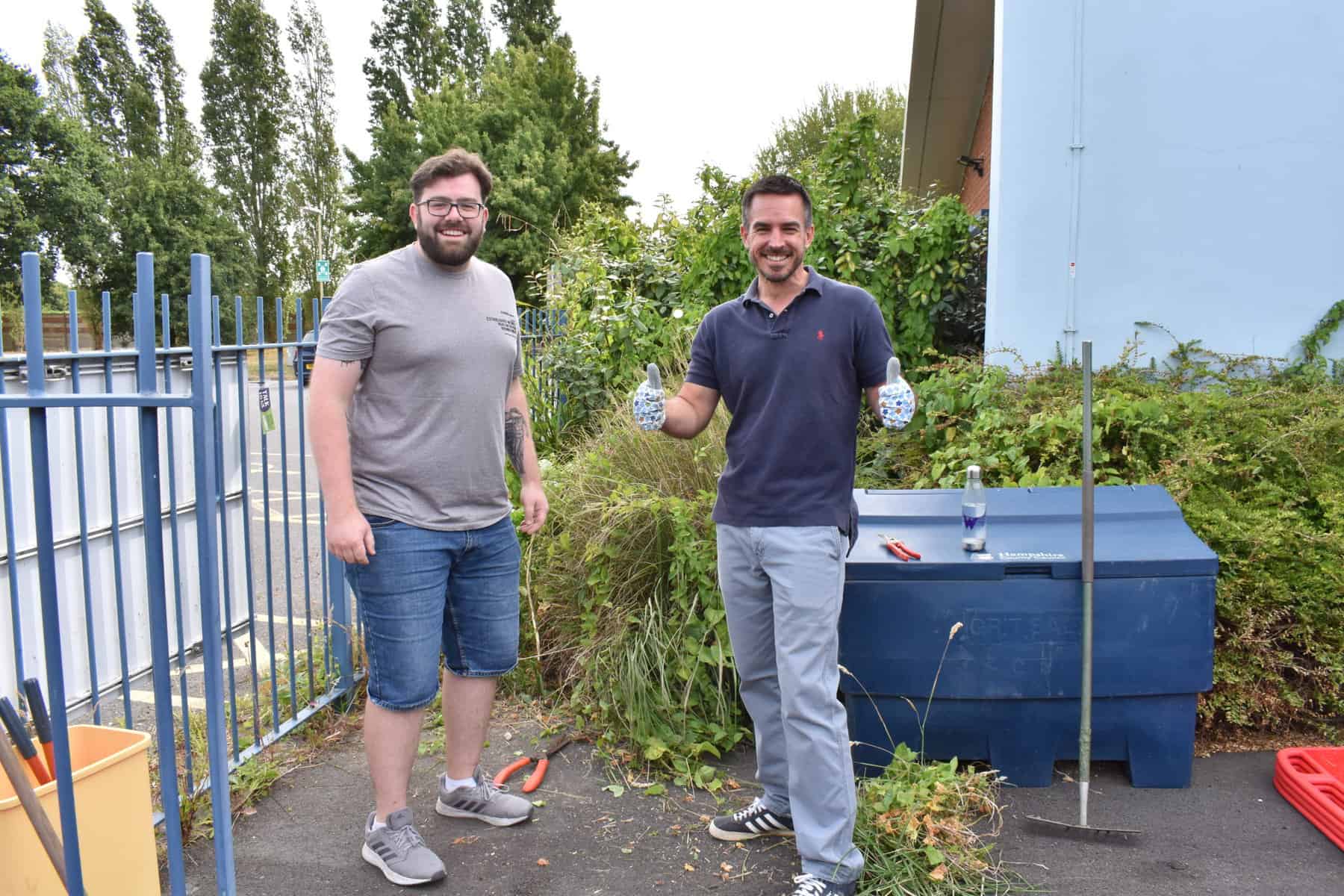 Lead Forensics volunteers at the Rainbow Centre