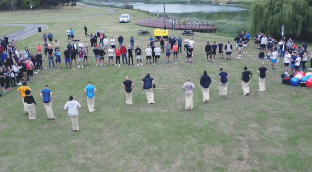 Lead Forensics Sports Day sack race