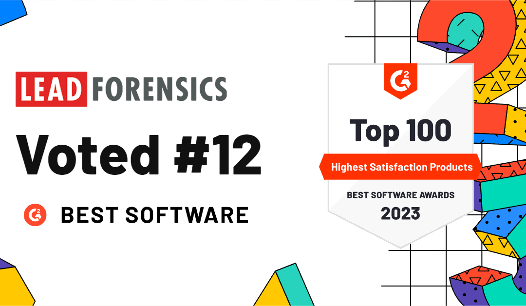 Lead Forensics named in Top 15 Highest Satisfaction Software Products