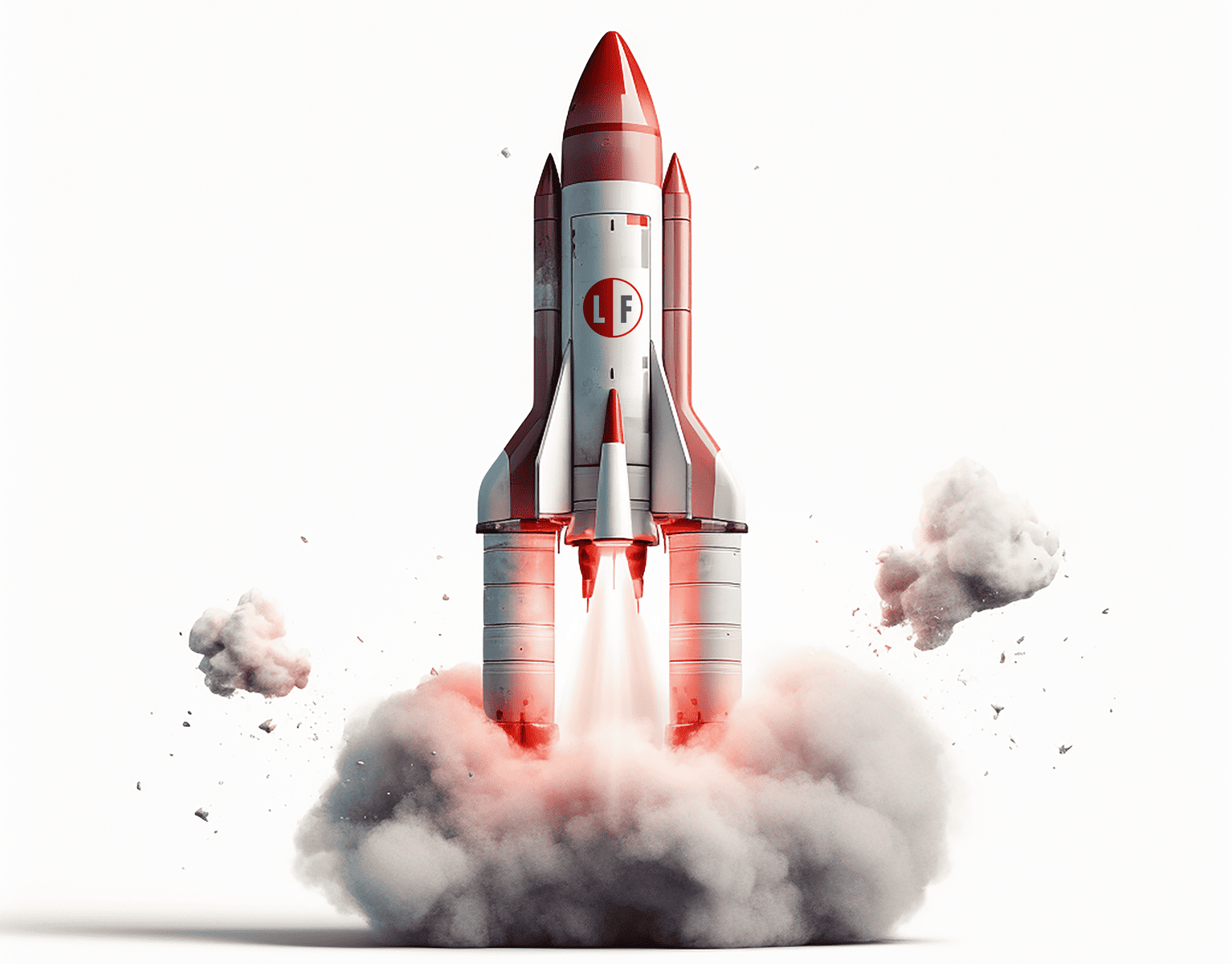 Lead_Forensics_a_grey_and_red_rocket_going_up_on_a_white_background