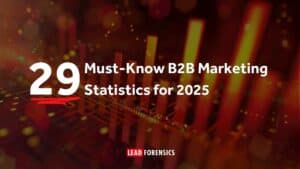 blog title card reads: 29 Must-Know B2B Marketing Statistics for 2025