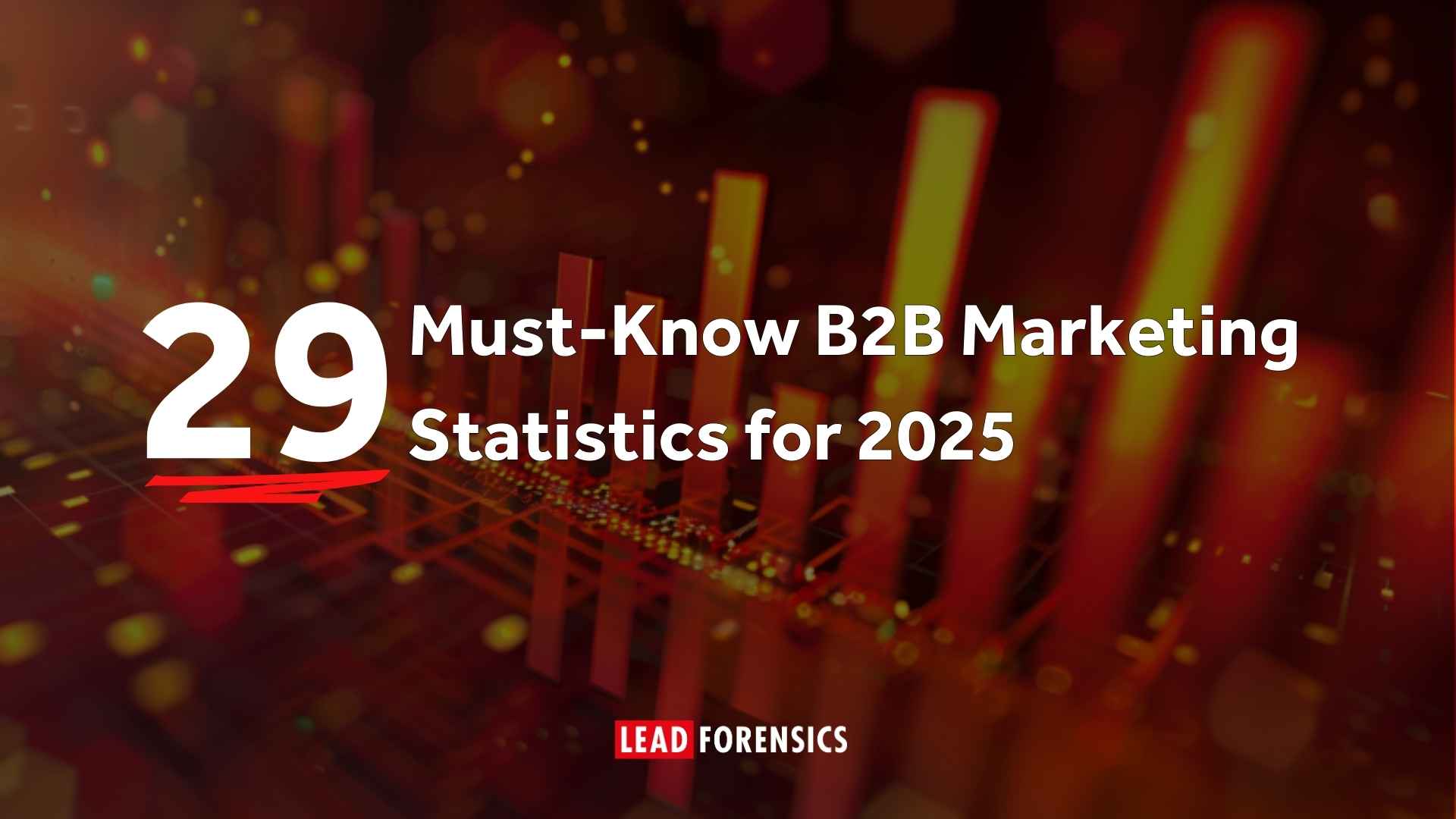 blog title card reads: 29 Must-Know B2B Marketing Statistics for 2025