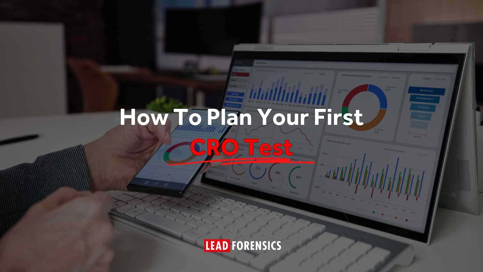 Title card reads: How To Plan Your First CRO Test
