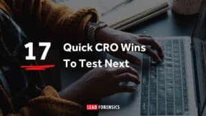 Title card reads: 17 Quick CRO Wins to Test Next