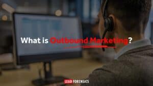 Blog title card reads: What is outbound marketing?
