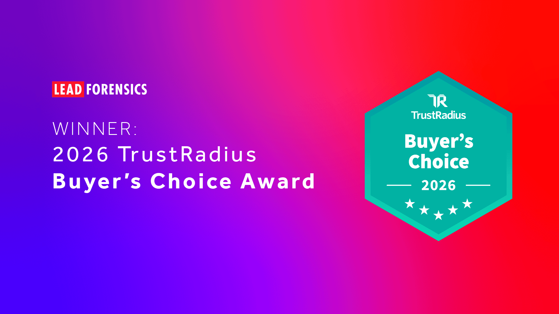 2026 TrustRadius Buyer's Award Winner