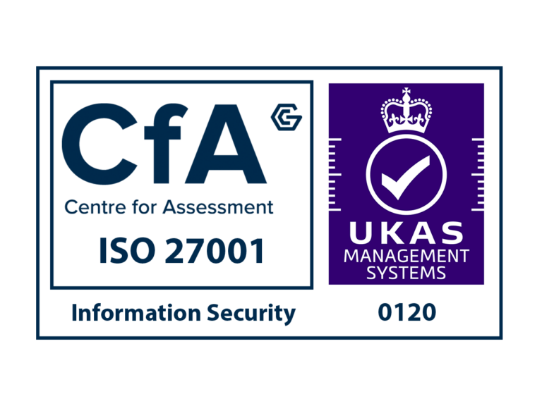 CfA Cert Logo Colour UKAS ISO 27001