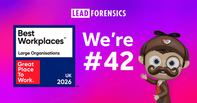 Lead Forensics Ranked #42 in UK’s Top 100 Best Workplaces 2026