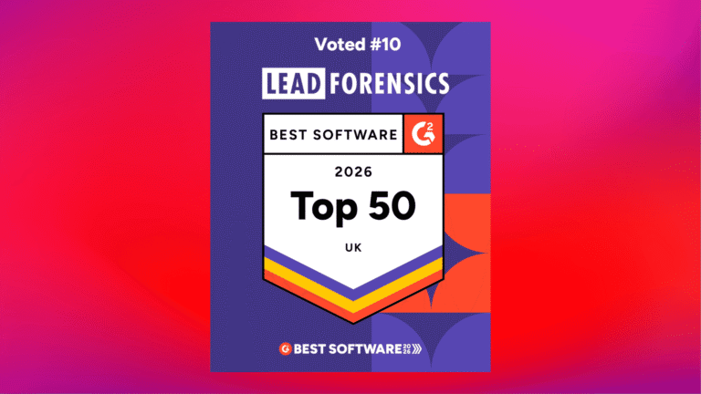 Lead Forensics Voted Top 10 UK Software Company by G2