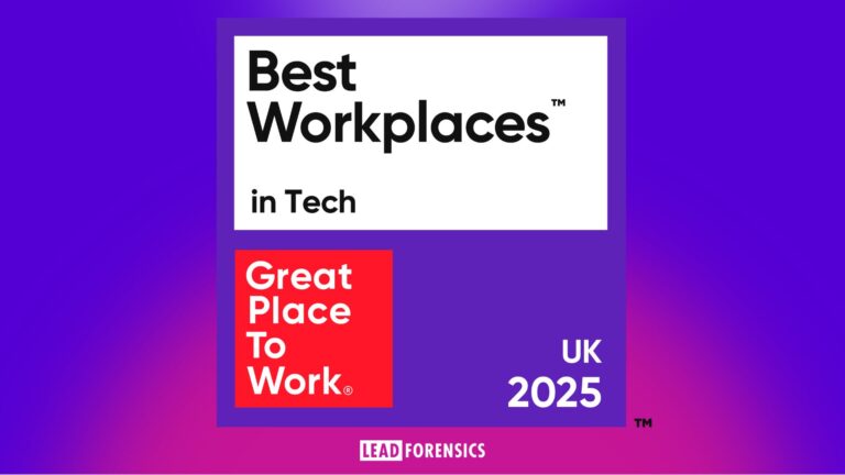 Lead Forensics named one of the UK’s Best Workplaces in Tech™ 2025