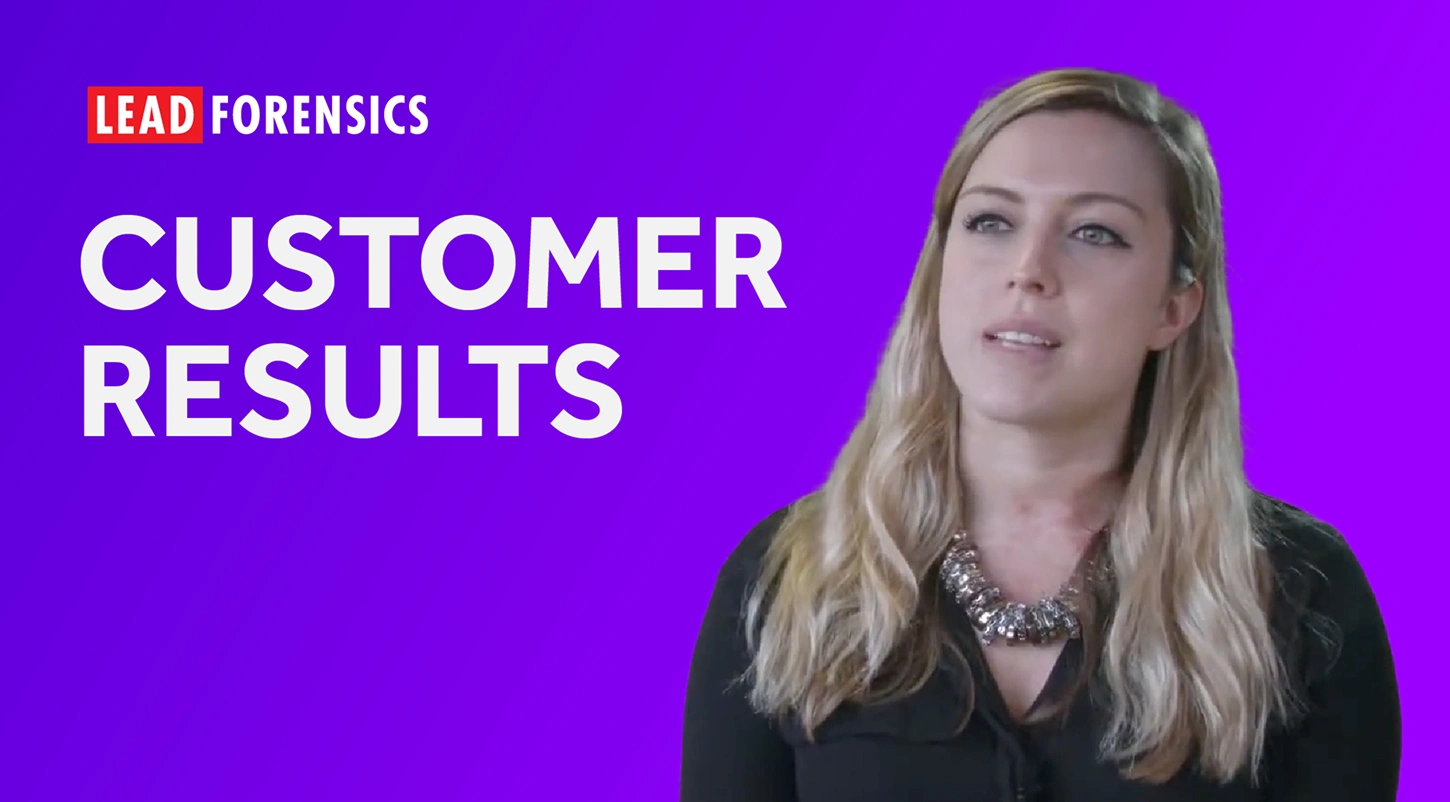 A video thumbnail for a customer results video