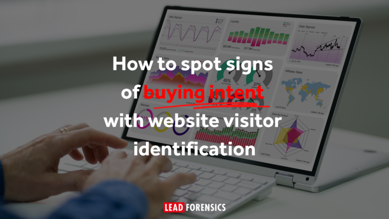 How to spot signs of buying intent with website visitor identification