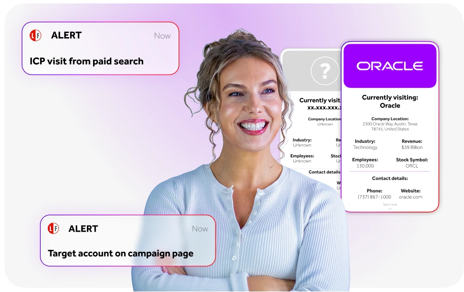 Website visitor identification solutions for B2B marketing teams