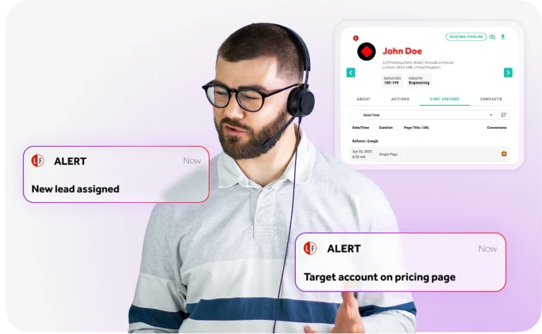Website visitor identification solutions for B2B sales teams