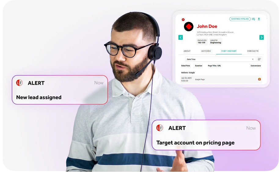 Website visitor identification solutions for B2B sales teams