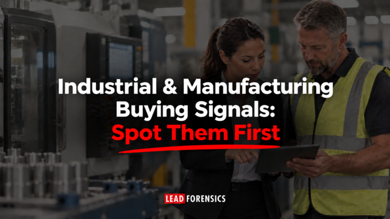 Industrial manufacturing buying signals